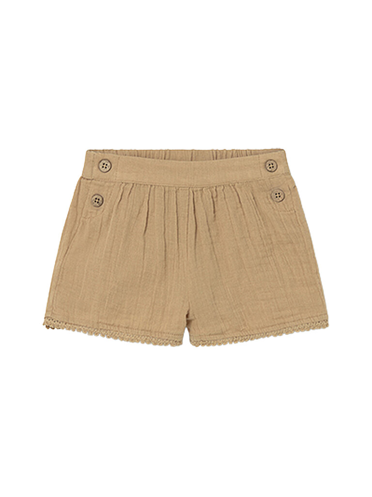 Pantaloncini neonata beige 80