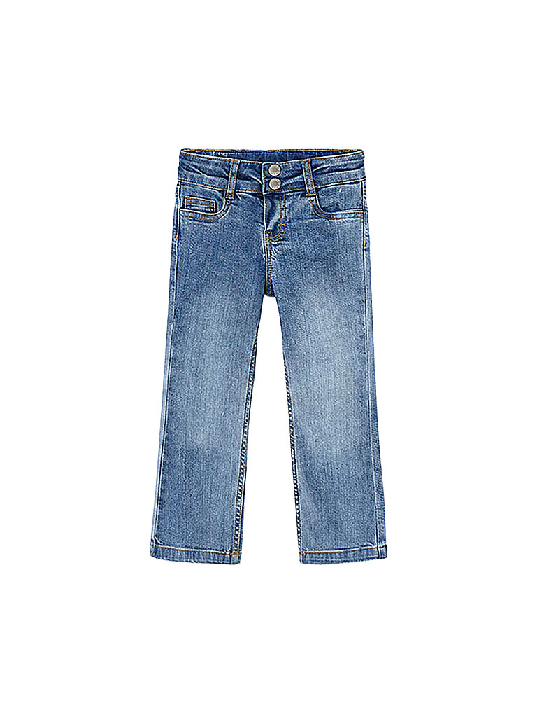 Jeans wide fit da bambina azzurro 128