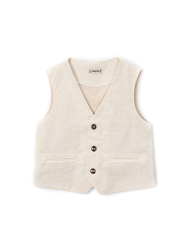 Gilet da abito per ragazzo beige 110