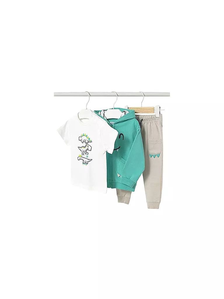 MAYORAL | Baby Jogger Set 3-teilig T-Shirt, Sweatjacke und Jogginghose | Grigio