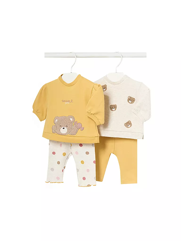 MAYORAL | Baby Set 2 Shirts, 2 Hosen 4-teilig  | Giallo