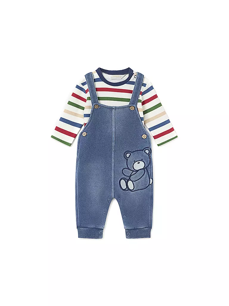 MAYORAL | Baby Set Langarmshirt, Latzhose 2-teilig  | Blu