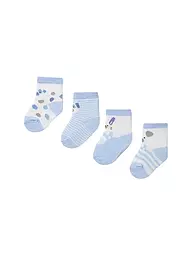 MAYORAL | Calzini neonato confezione da 4 pz. azzurro | Blu chiaro