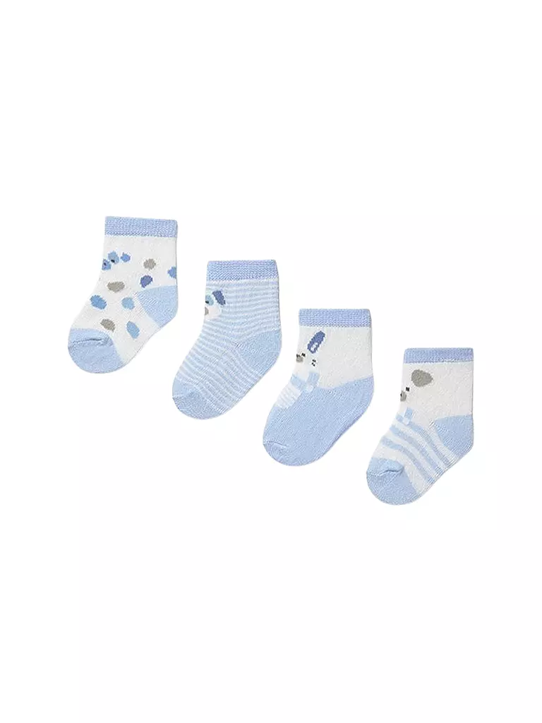 MAYORAL | Calzini neonato confezione da 4 pz. azzurro | Blu chiaro