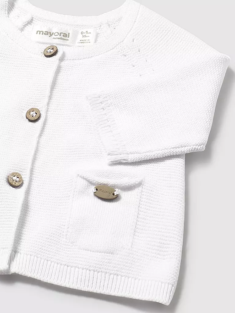 MAYORAL | Cardigan neonata | Bianco