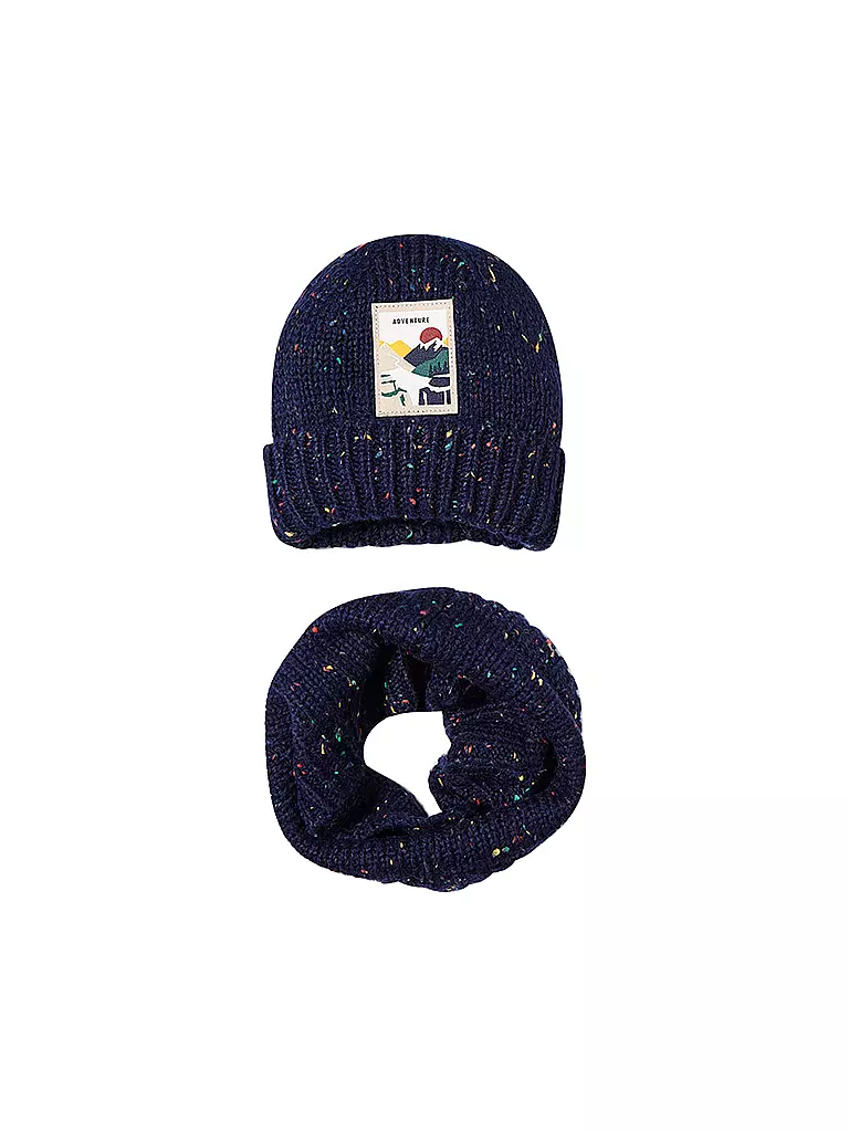 MAYORAL | Kinder Set 2-teilig Haube, Schal | Blu scuro