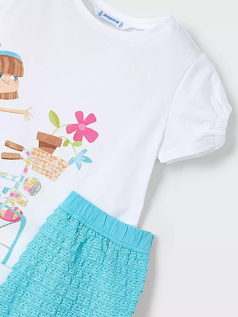 MAYORAL | Mädchen Set 2-teilig T-Shirts und Shorts | Turchese