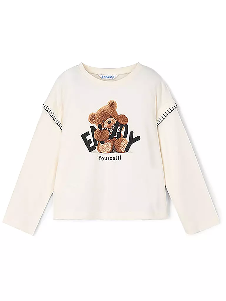 MAYORAL | Maglietta a maniche lunghe da bambina | Bianco
