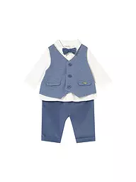 MAYORAL | Set 3 pezzi neonato camicia, pantaloni e papillon | Blu