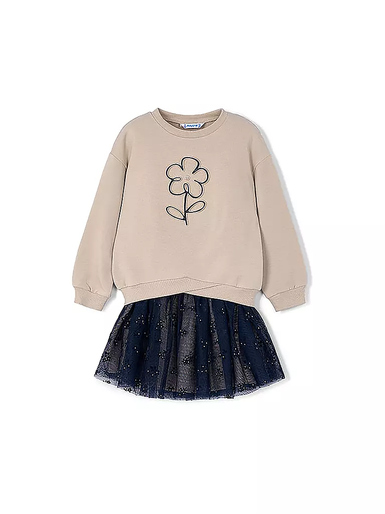 MAYORAL | Set da bambina 2 pezzi, maglione e gonna | Blu scuro