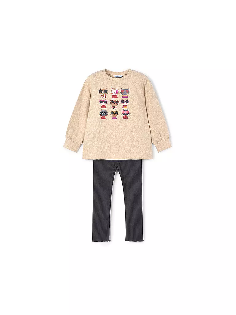 MAYORAL | Set da bambina 2 pezzi, maglione e leggings | Beige