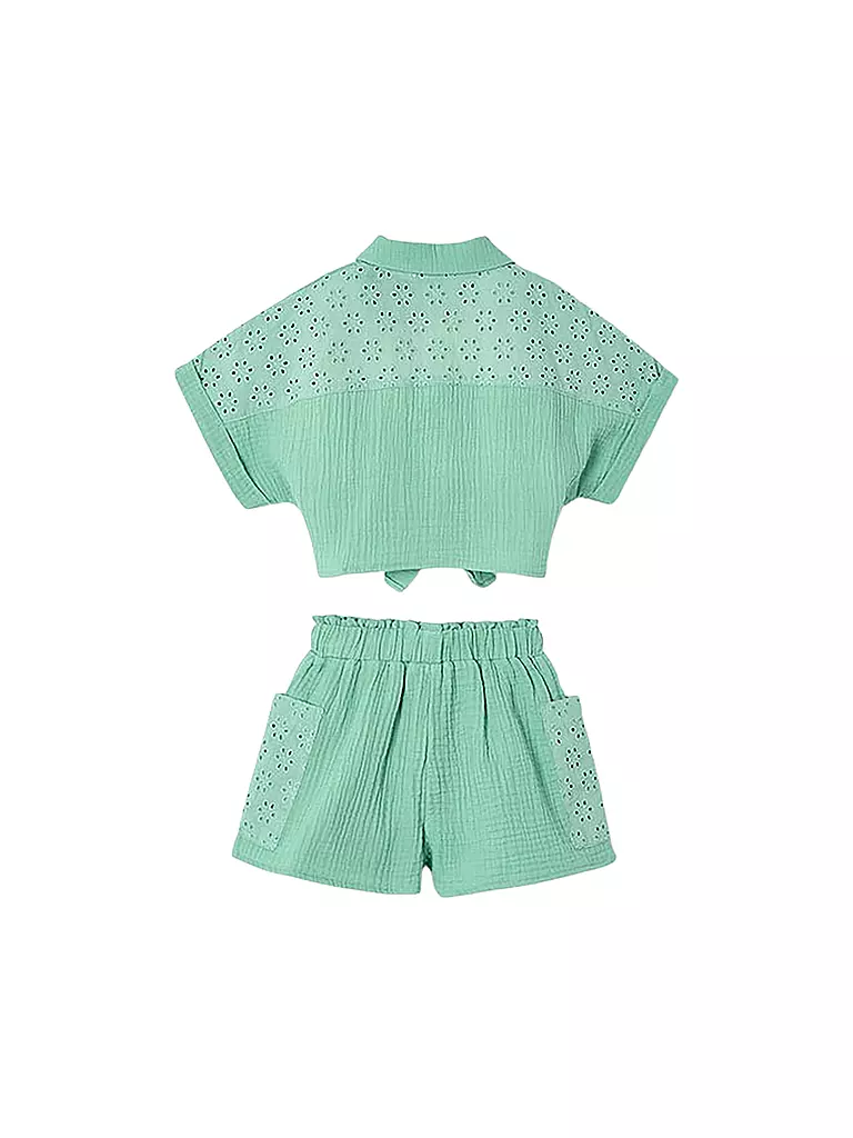 MAYORAL | Set da bambina 2 pezzi blusa e shorts | Verde