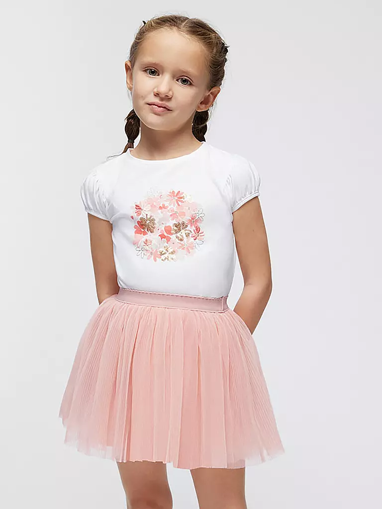 MAYORAL | Set da bambina 2 pezzi T-shirt e gonna | Rosa