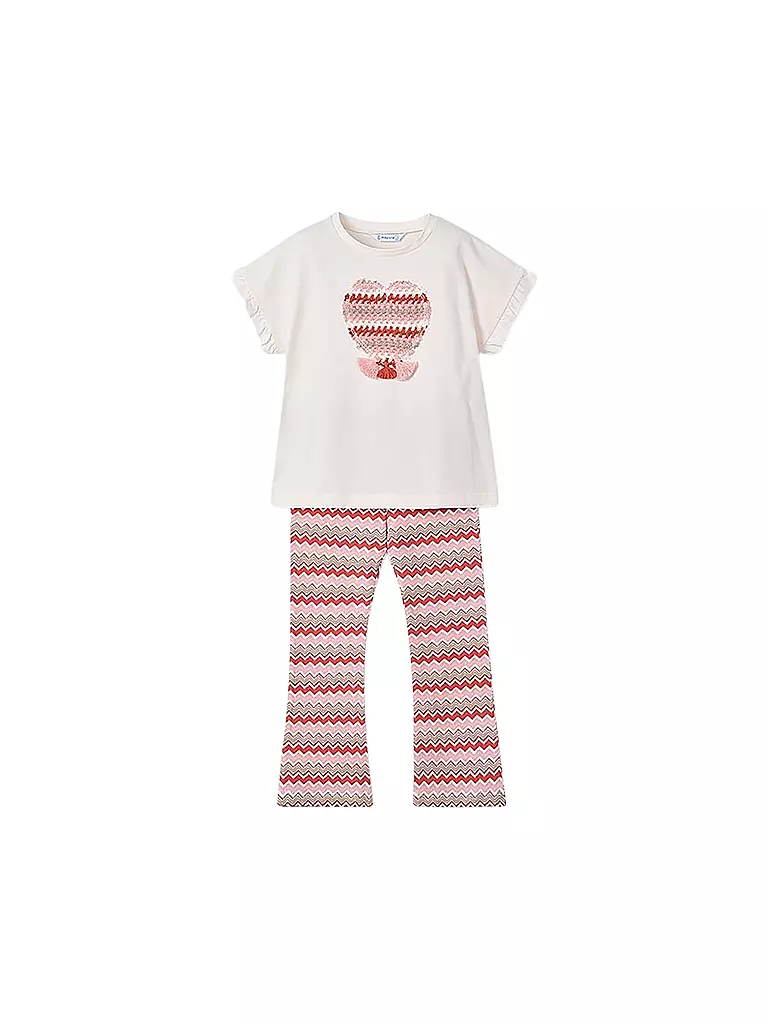 MAYORAL | Set da bambina 2 pezzi T-shirt e pantaloni | Corallo