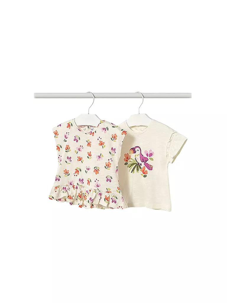 MAYORAL | Set di 2 T-shirt da neonata | Crema