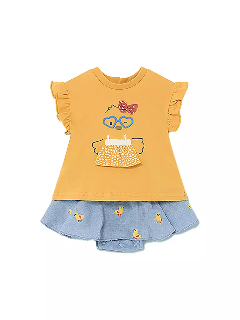 MAYORAL | Set neonata 2 pezzi T-shirt con gonna | Giallo