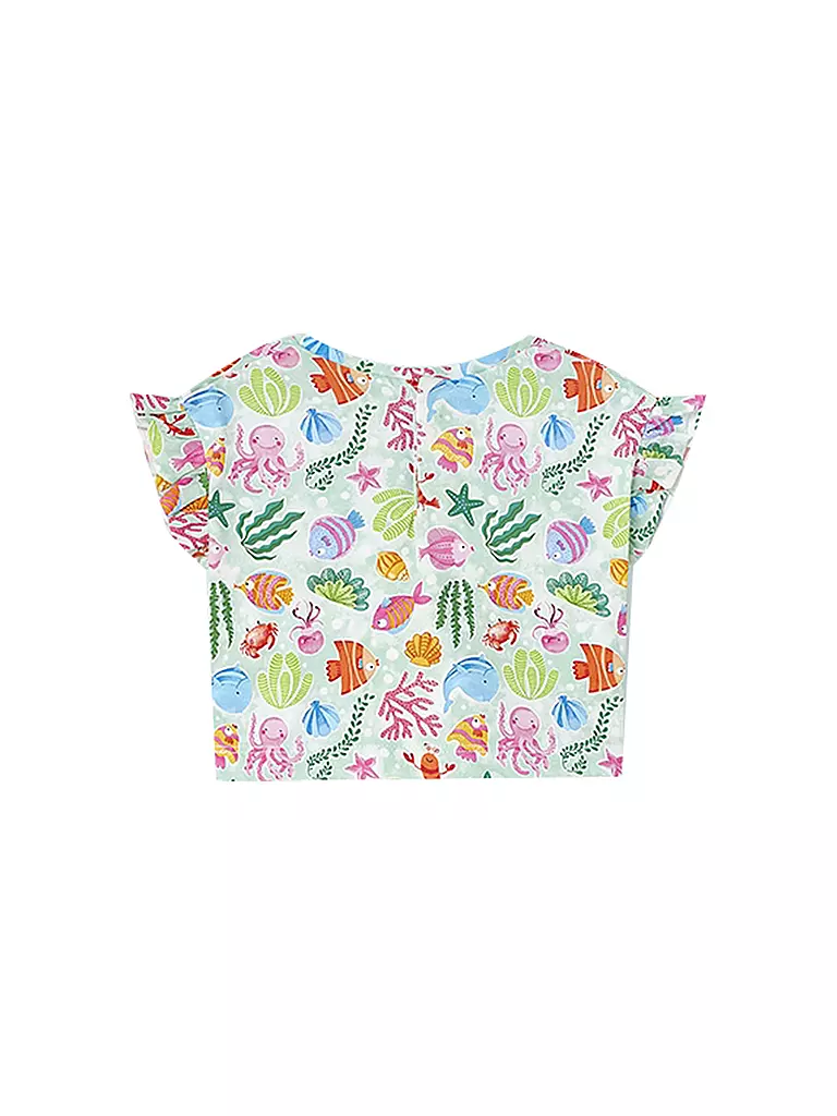MAYORAL | Set neonata 3 pezzi camicia, top e shorts | 