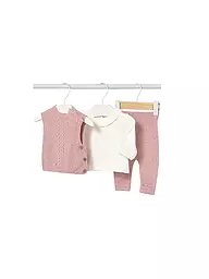 MAYORAL | Set neonata 3 pezzi con maglietta a maniche lunghe, smanicato e pantaloni | Rosa