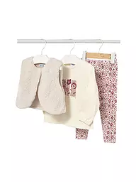 MAYORAL | Set neonata 3 pezzi gilet, maglietta a maniche lunghe e leggings | Rosa