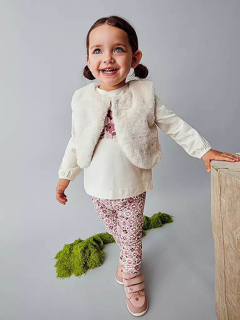 MAYORAL | Set neonata 3 pezzi gilet, maglietta a maniche lunghe e leggings | Rosa