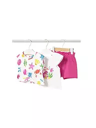 MAYORAL | Set neonata 3 pezzi T-shirt e shorts | Fucsia