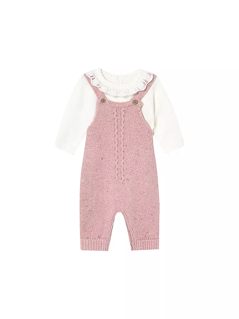 MAYORAL | Set neonato 2 pezzi maglia e salopette | Rosa