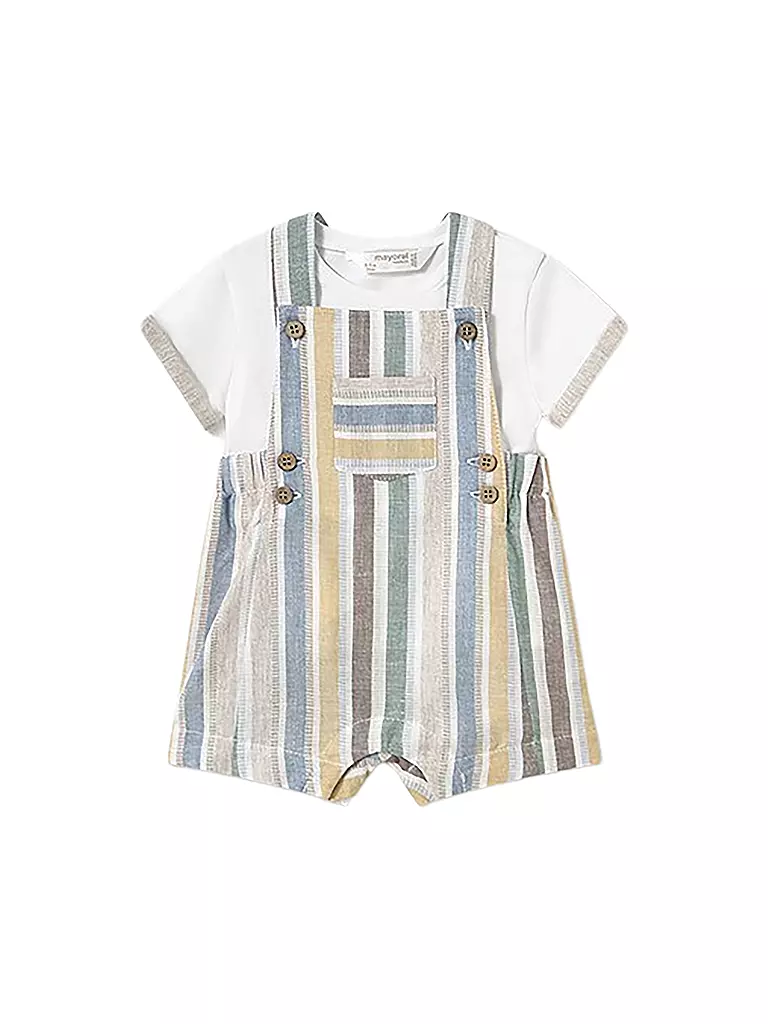 MAYORAL | Set neonato 2 pezzi salopette e T-shirt | Verde
