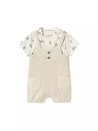 MAYORAL | Set neonato 2 pezzi T-shirt e salopette | Crema