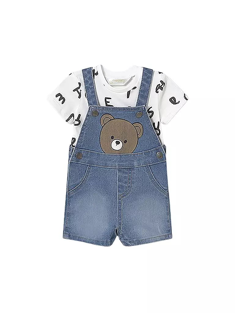 MAYORAL | Set neonato 2 pezzi T-shirt e salopette | Blu