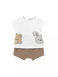 MAYORAL | Set neonato 2 pezzi T-shirt e shorts | Marrone