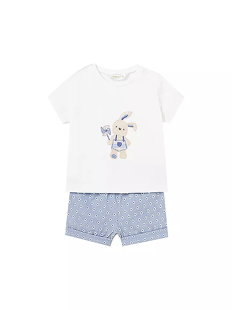 MAYORAL | Set neonato 2 pezzi T-shirt e shorts | Blu chiaro