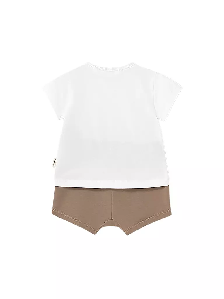 MAYORAL | Set neonato 2 pezzi T-shirt e shorts | Marrone
