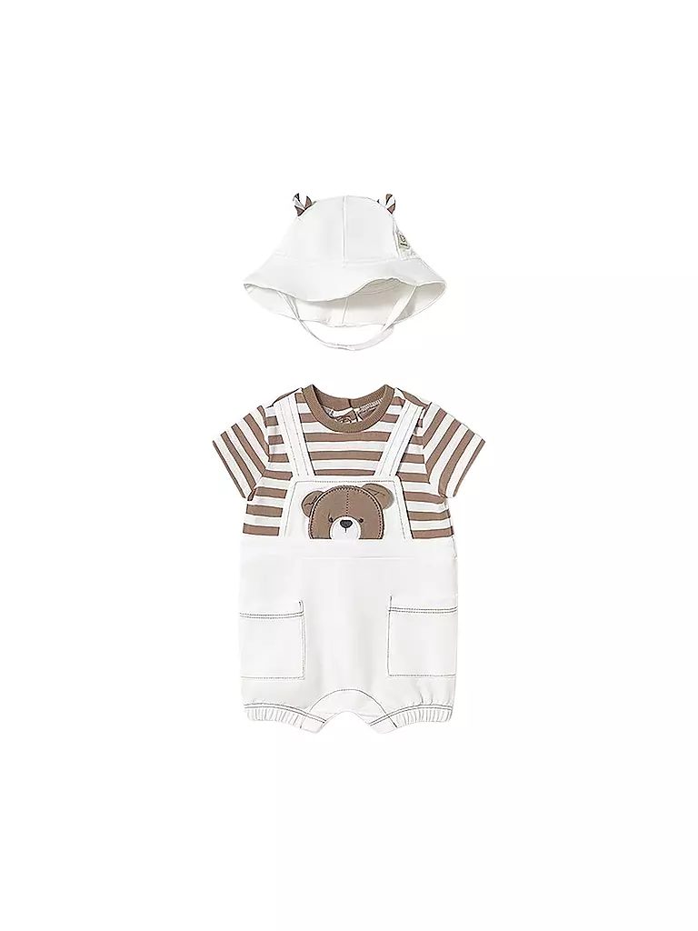 MAYORAL | Set neonato 2 pezzi tutina e cappello | Crema