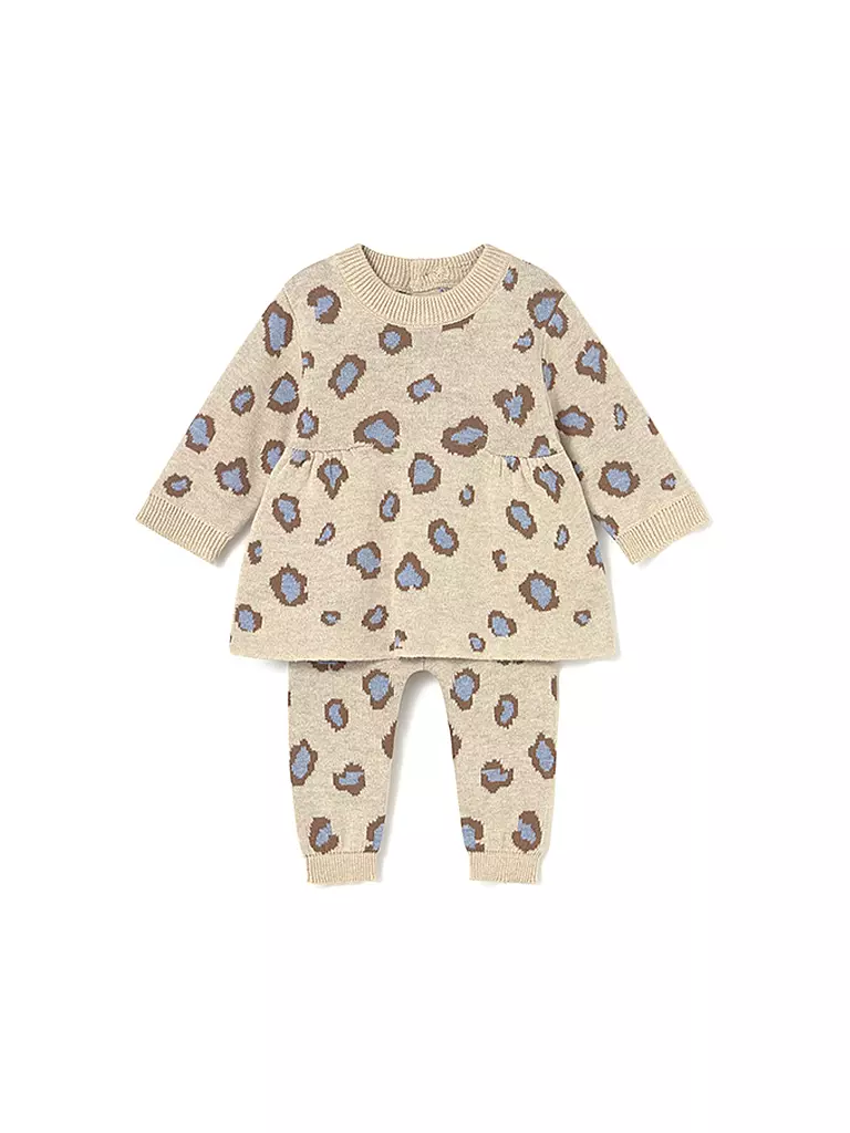 MAYORAL | Set neonato 2 pezzi vestito e pantaloni | Beige