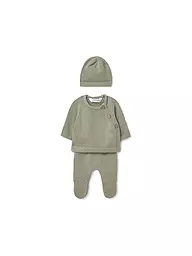 MAYORAL | Set neonato 3 pezzi, maglione, pantaloni e cappello | Verde