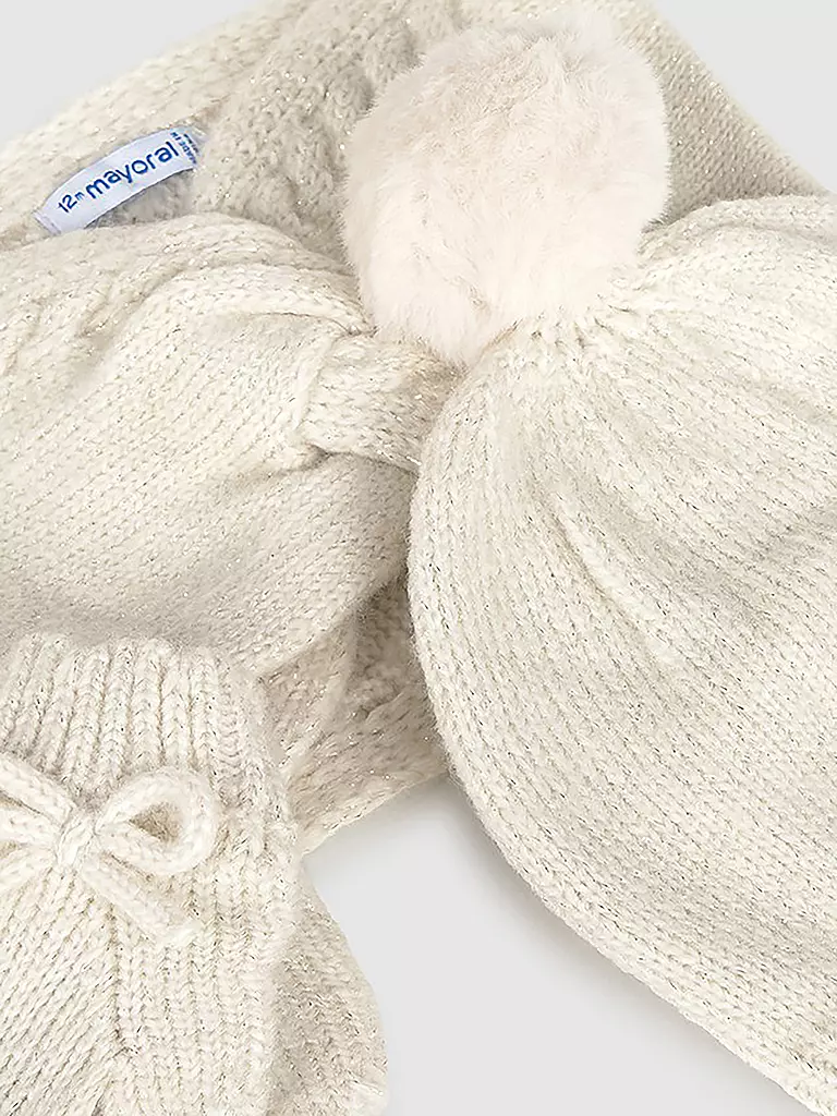 MAYORAL | Set neonato 3 pezzi con cappello, sciarpa e guanti | 
