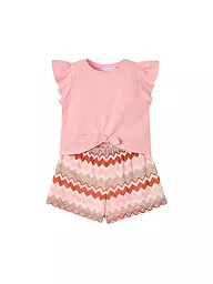 MAYORAL | Set per bambina 2 pezzi T-shirt e pantaloncini | Corallo