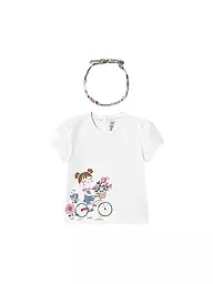MAYORAL | T-shirt neonata con fascia per capelli | Bianco