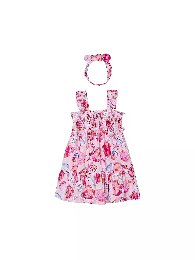MAYORAL | Vestito da bambina con fascia per capelli | Rosa
