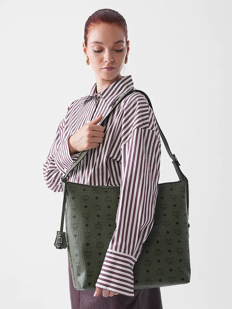 MCM | Borsa - Hobo Bag AREN Large | Oliva