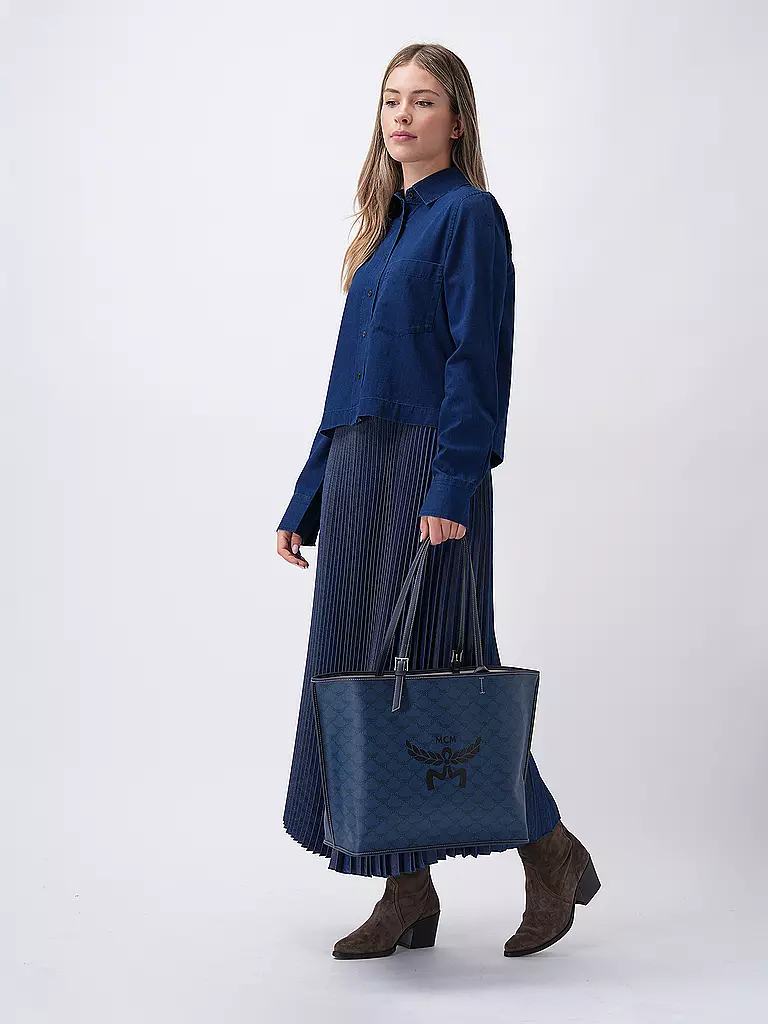 MCM | Borsa - Shopper HIMMEL Medium | Blu scuro
