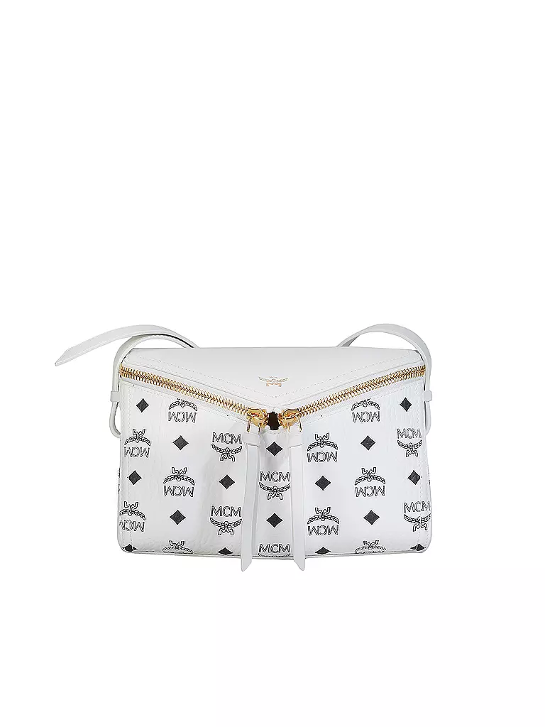 MCM | Borsa in pelle - Borsa a tracolla DIAMANT Small | Bianco