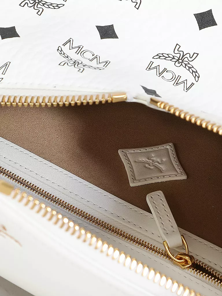 MCM | Borsa in pelle - Borsa a tracolla DIAMANT Small | Bianco