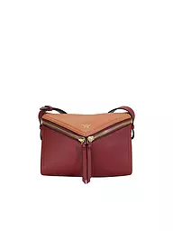 MCM | Borsa in pelle - Borsa a tracolla DIAMOND Small | Rosso scuro
