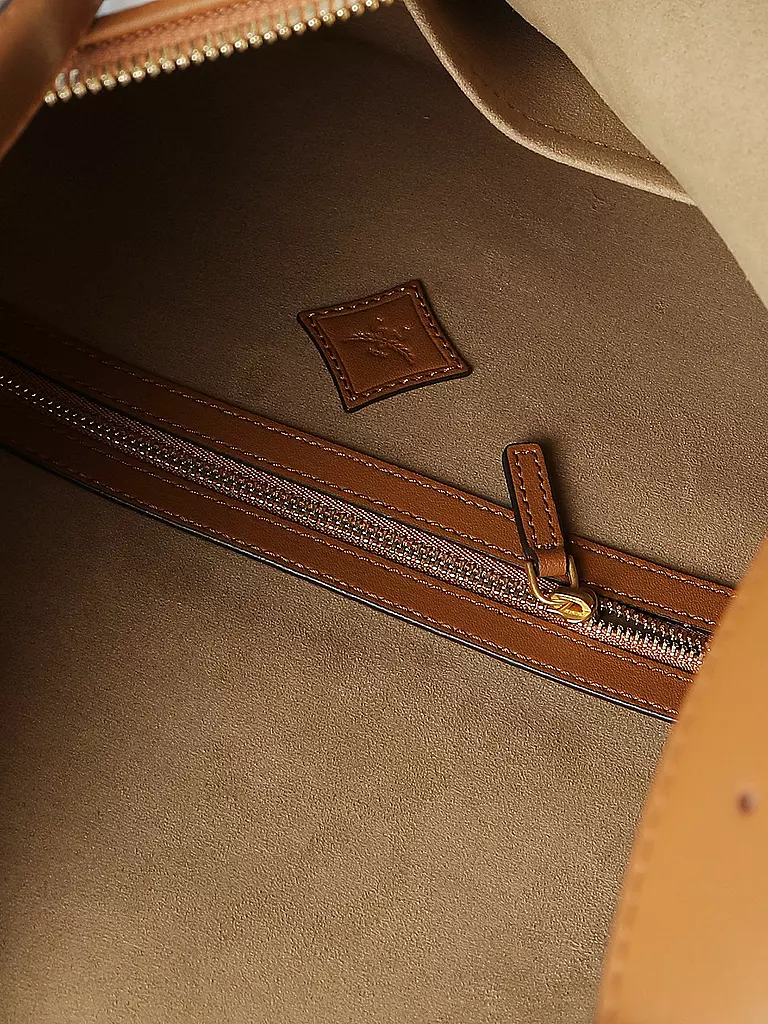 MCM | Ledertasche - Hobo AREN Large  | Bianco