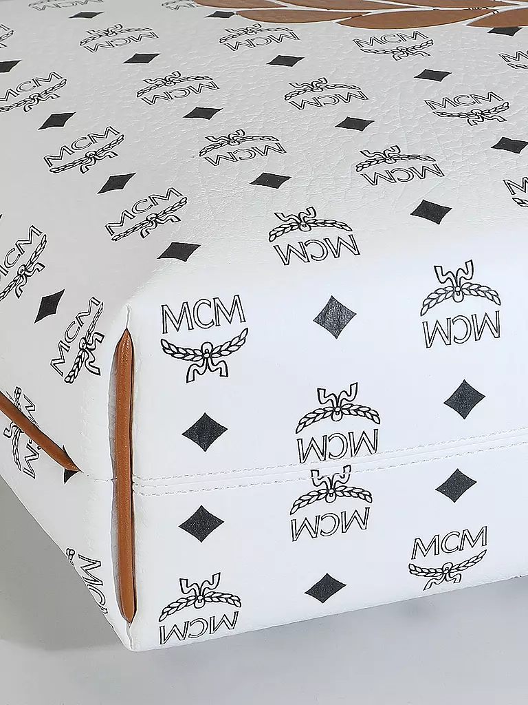 MCM | Ledertasche - Hobo AREN Large  | Bianco