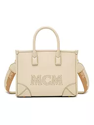 MCM | Ledertasche - Tote Bag MÜNCHEN MINI | Crema