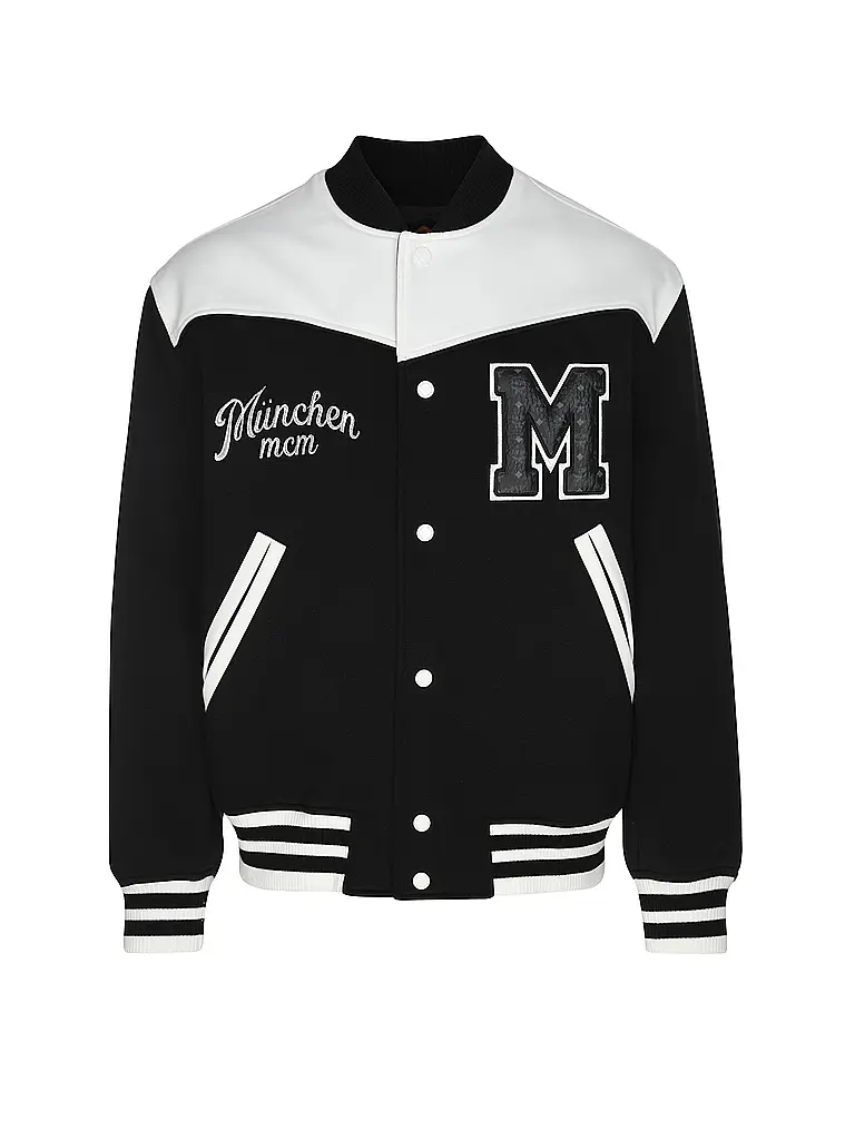 MCM | Nome prodotto: Blouson COL PONTE VARSITY | Nero