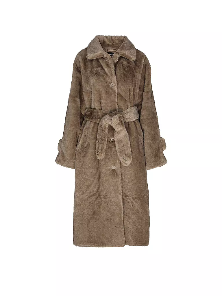 MEOTINE | Cappotto in pelliccia sintetica | Marrone chiaro