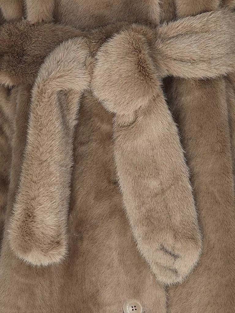 MEOTINE | Cappotto in pelliccia sintetica | Marrone chiaro